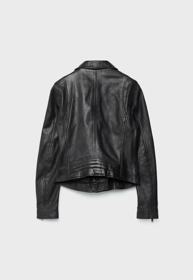 Leder-Bikerjacke Leder-Bikerjacke