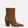 Leder-Cowboy-Stiefeletten