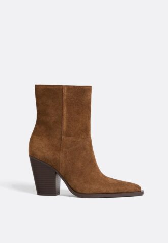 Leder-Cowboy-Stiefeletten