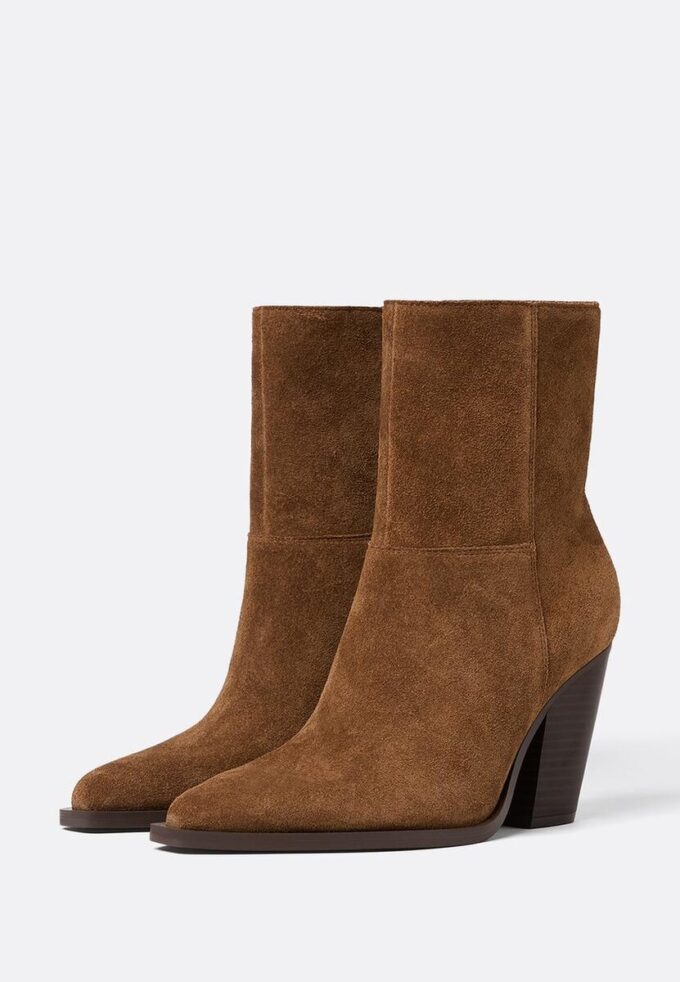 Leder-Cowboy-Stiefeletten