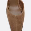 Leder-Pantoletten mit Kitten-Heel