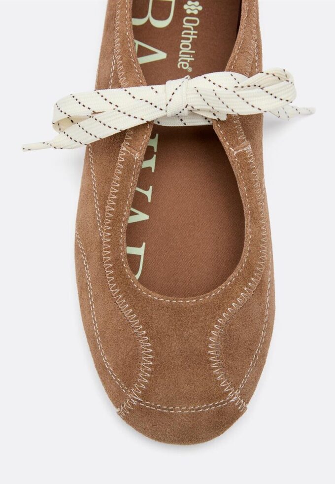 Leder-Sneaker mit Schleife