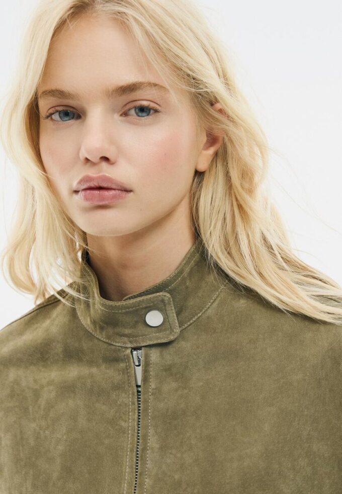 Lederjacke mit Taschen Lederjacke mit Taschen