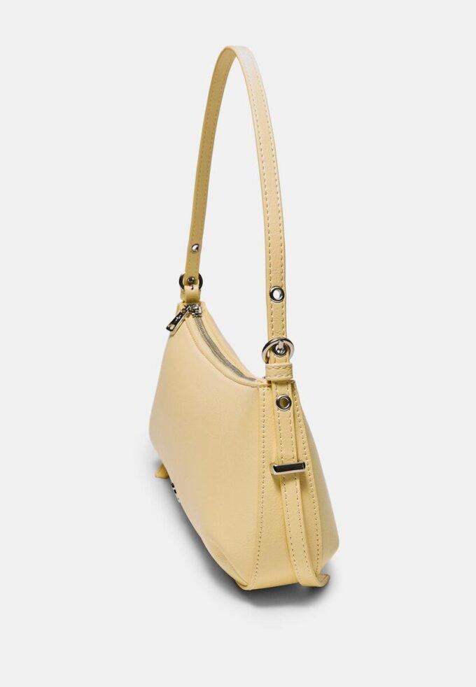 Längliche Schultertasche mit Ösen