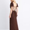 Lockeres Maxikleid mit gekreuztem Rücken