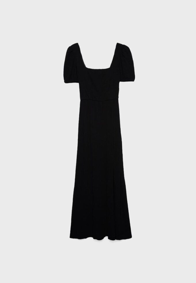 Lockeres Maxikleid mit gekreuztem Rücken