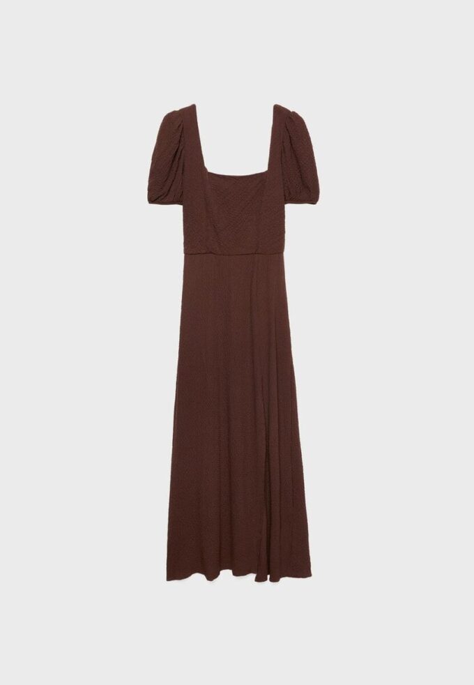 Lockeres Maxikleid mit gekreuztem Rücken