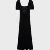 Lockeres Maxikleid mit gekreuztem Rücken