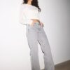 Low-Rise-Jeans mit geradem Bein
