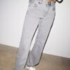 Low-Rise-Jeans mit geradem Bein