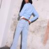 Low-Rise-Jeans mit geradem Bein