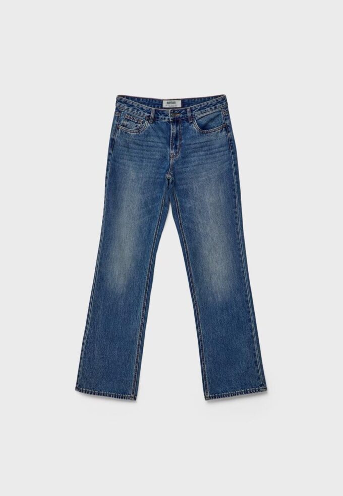 Low-Rise-Jeans mit geradem Bein