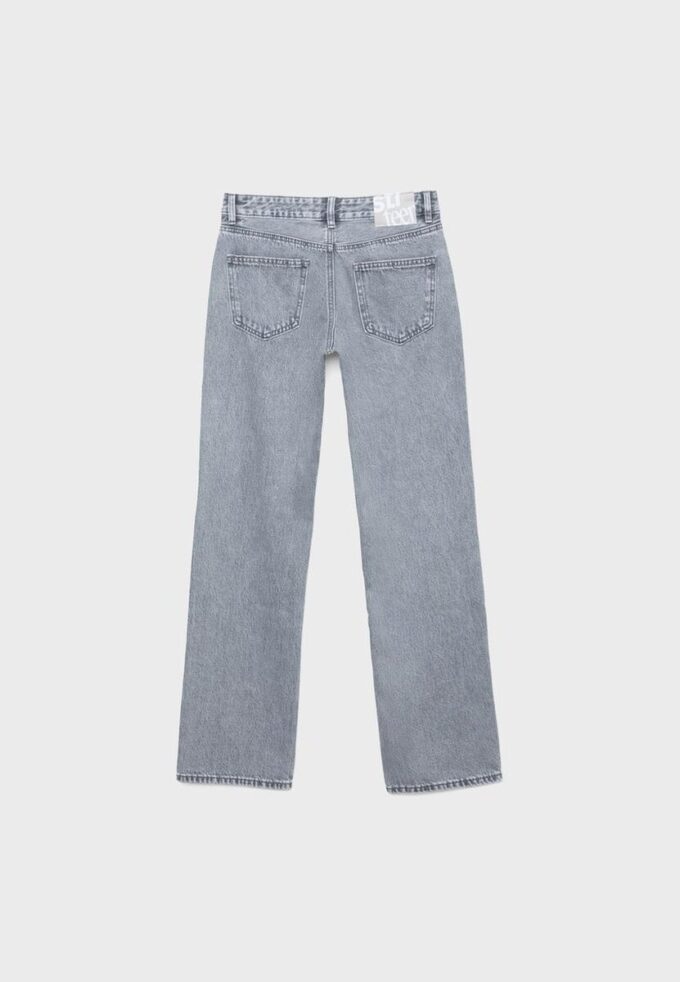 Low-Rise-Jeans mit geradem Bein