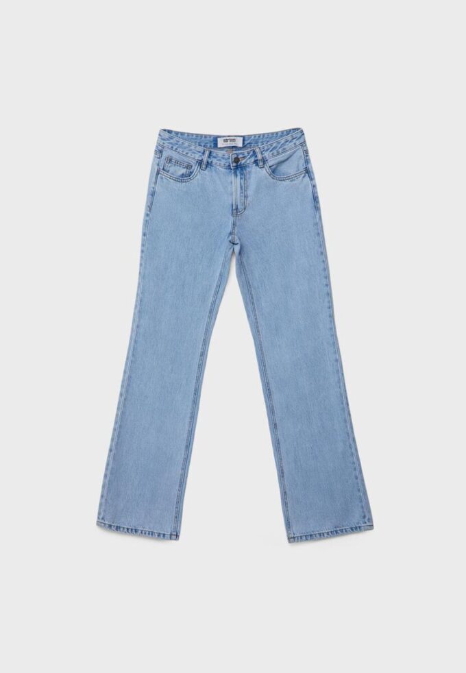 Low-Rise-Jeans mit geradem Bein
