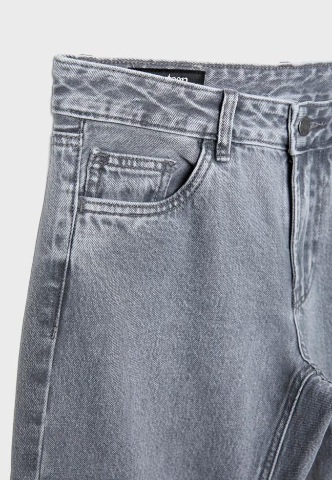 Low-Rise-Jeans mit geradem Bein