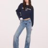 Low-Rise-Jeans mit Schlag