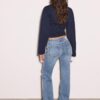 Low-Rise-Jeans mit Schlag
