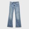 Low-Rise-Jeans mit Schlag