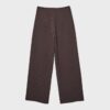 Lässige, gestreifte elegante Hose mit gekreuztem Bund
