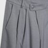 Lässige, gestreifte elegante Hose mit gekreuztem Bund
