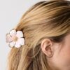 Metallic-Blumen-Haarspange