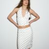 Midi-Rock aus Tüll mit Polka-Dots