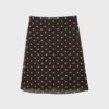Midi-Rock aus Tüll mit Polka-Dots