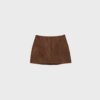 Mini-Skort aus Kunstwildleder