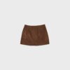Mini-Skort aus Kunstwildleder