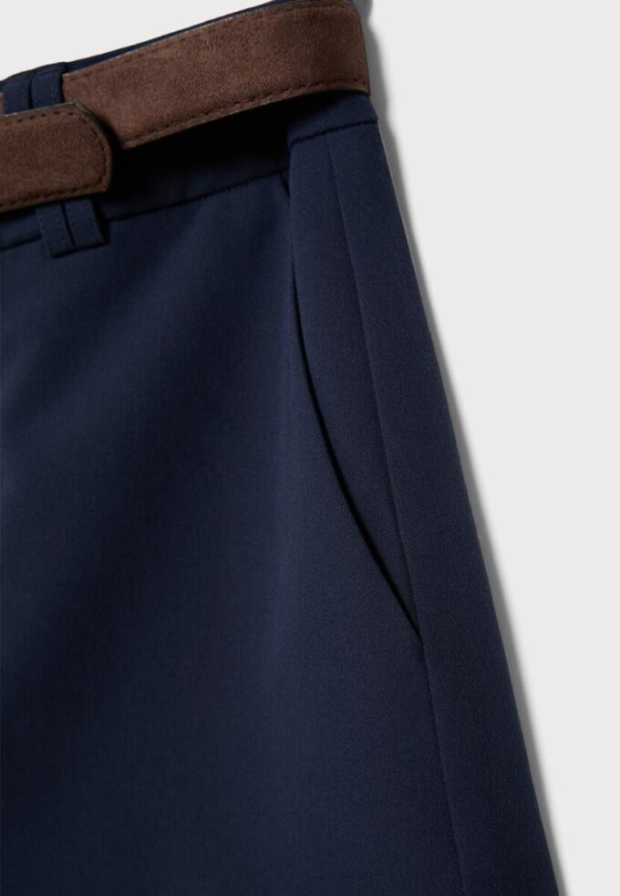 Mini-Skort mit Gürtel