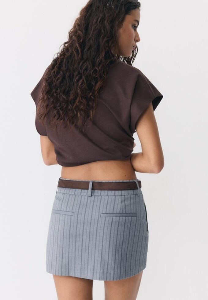 Mini-Skort mit Gürtel
