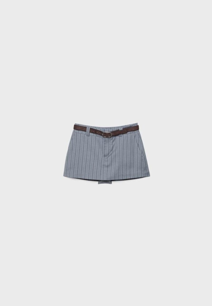 Mini-Skort mit Gürtel