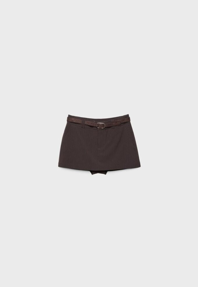 Mini-Skort mit Gürtel