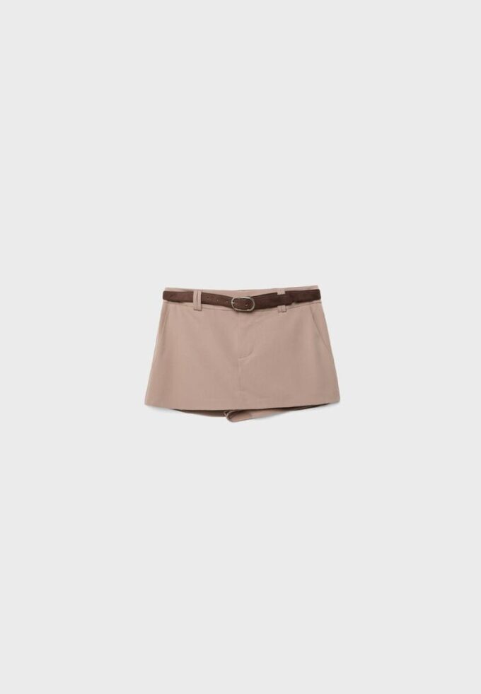 Mini-Skort mit Gürtel