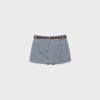 Mini-Skort mit Gürtel