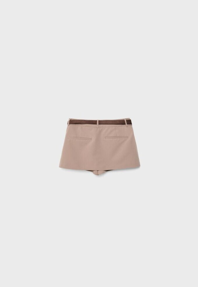 Mini-Skort mit Gürtel