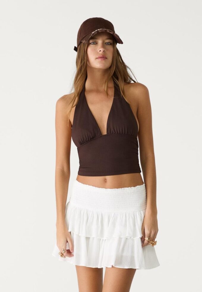 Mini-Skort mit Rüschen