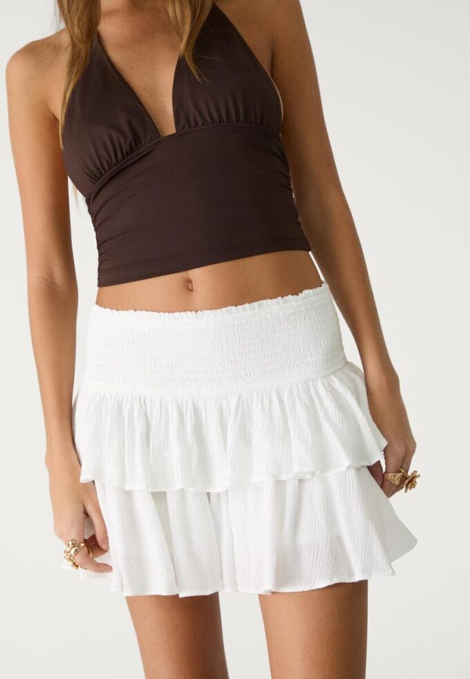 Mini-Skort mit Rüschen