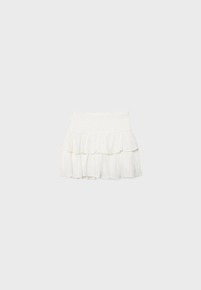 Mini-Skort mit Rüschen