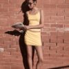 Mini-Skort mit Spitzenbesatz Mini-Skort mit Spitzenbesatz
