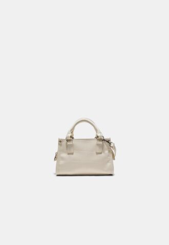 Mini-Tote-Umhängetasche mit Kokosnuss-Effekt