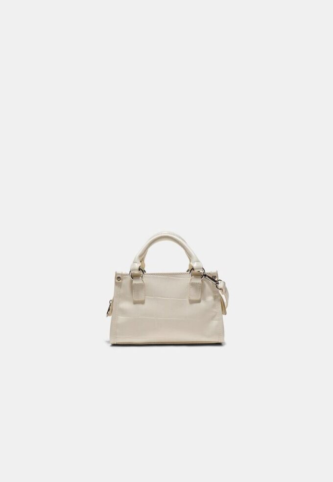 Mini-Tote-Umhängetasche mit Kokosnuss-Effekt