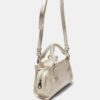 Mini-Tote-Umhängetasche mit Kokosnuss-Effekt