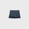 Minirock aus Satin mit Spitzenbesatz Minirock aus Satin mit Spitzenbesatz