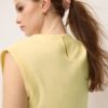 Oberteil mit Racerback in Leinenoptik