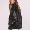 Oversize-Bikerjacke in Lederoptik Oversize-Bikerjacke in Lederoptik