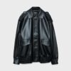 Oversize-Bikerjacke in Lederoptik Oversize-Bikerjacke in Lederoptik