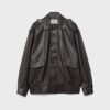 Oversize-Bikerjacke in Lederoptik Oversize-Bikerjacke in Lederoptik