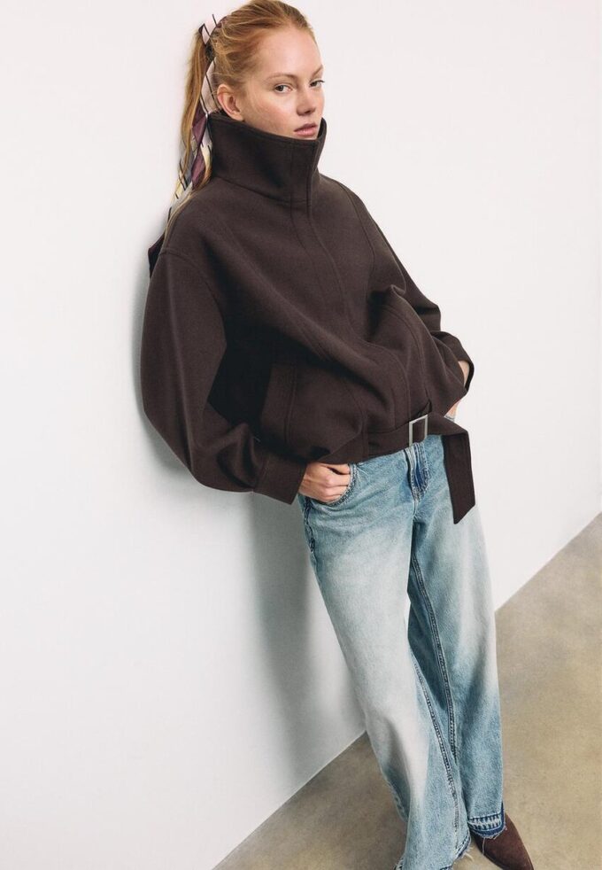 Oversize-Bomberjacke mit Soft Touch-Gefühl