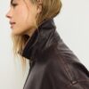 Oversize-Jacke im gewaschenen Leder-Look Oversize-Jacke im gewaschenen Leder-Look